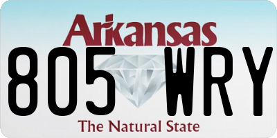 AR license plate 805WRY