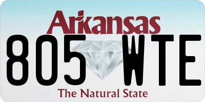 AR license plate 805WTE