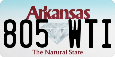 AR license plate 805WTI
