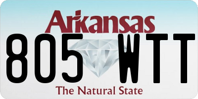 AR license plate 805WTT