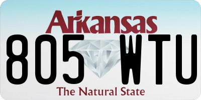 AR license plate 805WTU