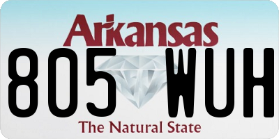 AR license plate 805WUH