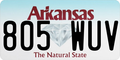 AR license plate 805WUV