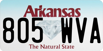AR license plate 805WVA