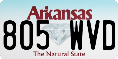 AR license plate 805WVD