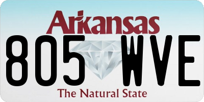 AR license plate 805WVE