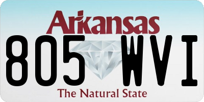 AR license plate 805WVI
