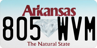 AR license plate 805WVM