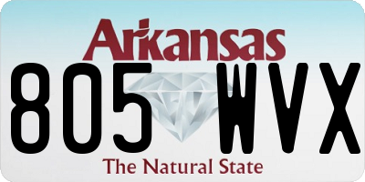 AR license plate 805WVX