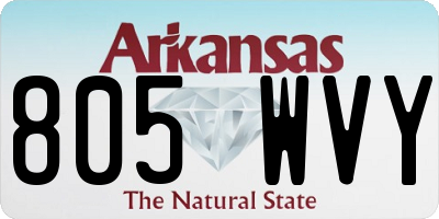 AR license plate 805WVY