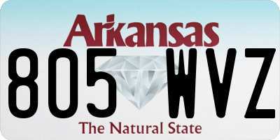 AR license plate 805WVZ