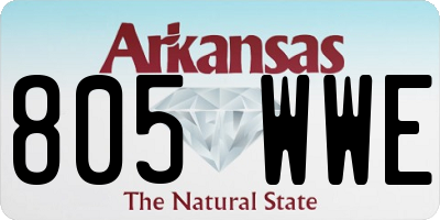 AR license plate 805WWE