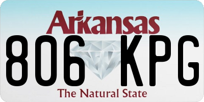 AR license plate 806KPG