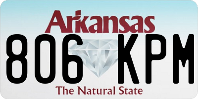 AR license plate 806KPM