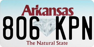 AR license plate 806KPN