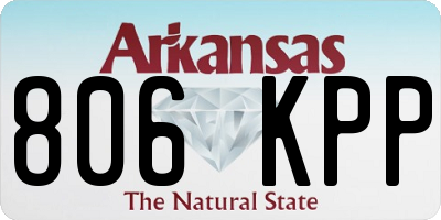 AR license plate 806KPP