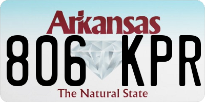 AR license plate 806KPR