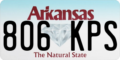 AR license plate 806KPS