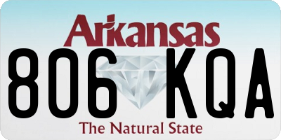 AR license plate 806KQA