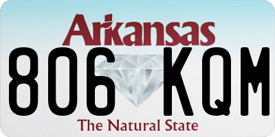 AR license plate 806KQM