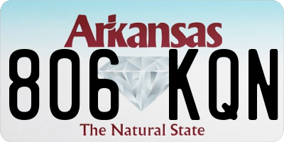 AR license plate 806KQN