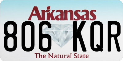 AR license plate 806KQR