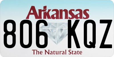 AR license plate 806KQZ