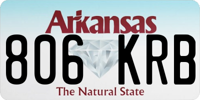 AR license plate 806KRB