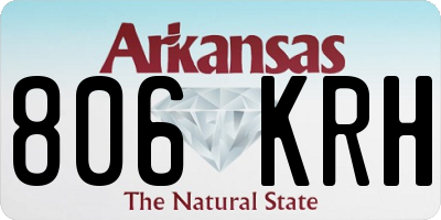 AR license plate 806KRH