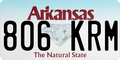 AR license plate 806KRM