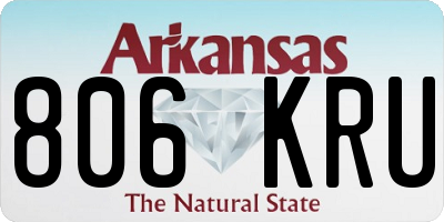 AR license plate 806KRU