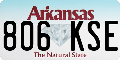 AR license plate 806KSE