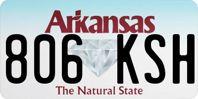 AR license plate 806KSH