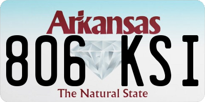AR license plate 806KSI