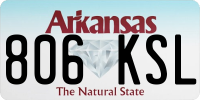 AR license plate 806KSL