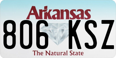 AR license plate 806KSZ