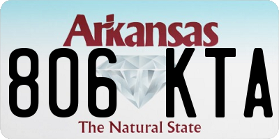 AR license plate 806KTA