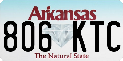 AR license plate 806KTC