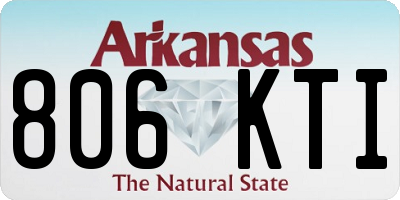 AR license plate 806KTI