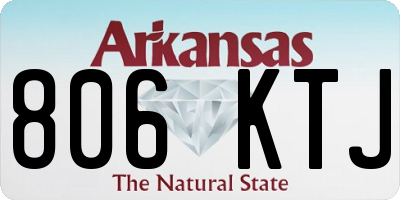 AR license plate 806KTJ
