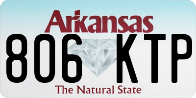 AR license plate 806KTP