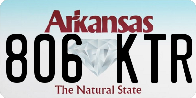 AR license plate 806KTR