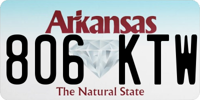 AR license plate 806KTW