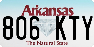 AR license plate 806KTY