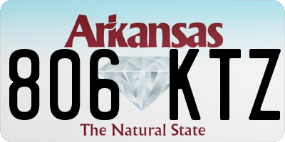 AR license plate 806KTZ