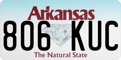 AR license plate 806KUC