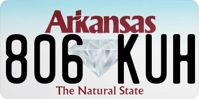 AR license plate 806KUH