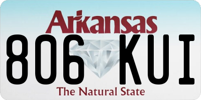 AR license plate 806KUI