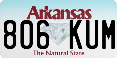 AR license plate 806KUM