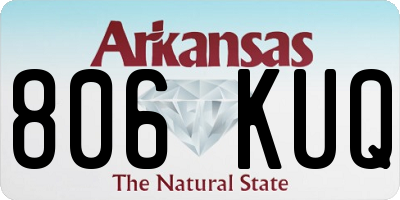 AR license plate 806KUQ